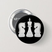 Badge Rond 5 Cm Échecs (Devant & derrière)