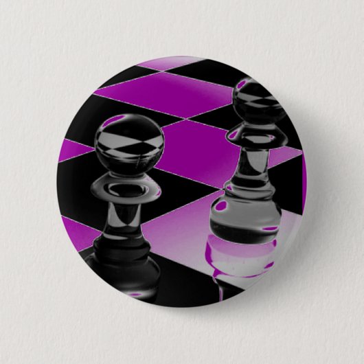 Badge Rond 5 Cm Échecs (Devant)