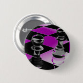 Badge Rond 5 Cm Échecs (Devant & derrière)