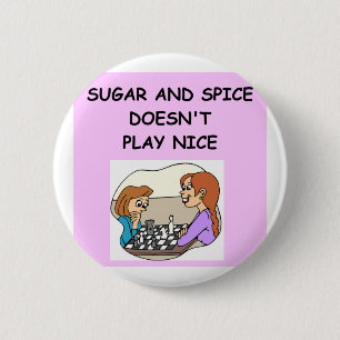 Badge Rond 5 Cm échecs