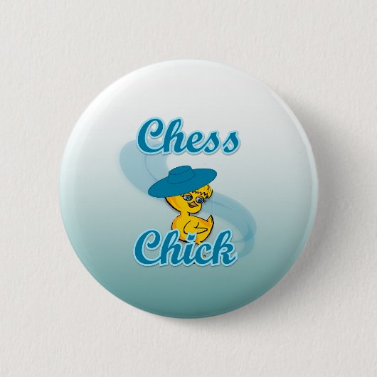 Badge Rond 5 Cm Échecs Chick #3 (Devant)