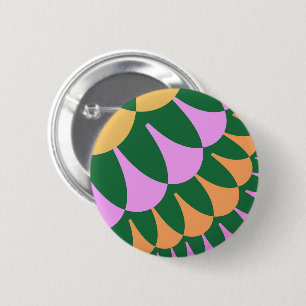 Badge Rond 5 Cm Echelles orange et verte