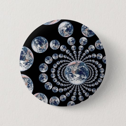 Badge Rond 5 Cm Echo multivisuel EARTH (Devant)