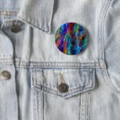 Badge Rond 5 Cm Éclair arc-en-ciel (En situation)
