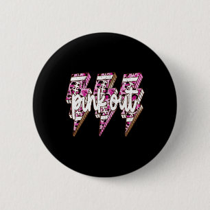 Badge Rond 5 Cm Éclair Léopard Rose Éclair Boulon de poitrine Canc