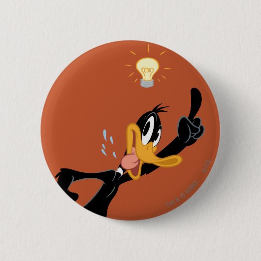Badge Rond 5 Cm Éclairage au-dessus de la tête de DAFFY DUCK™ (Devant)