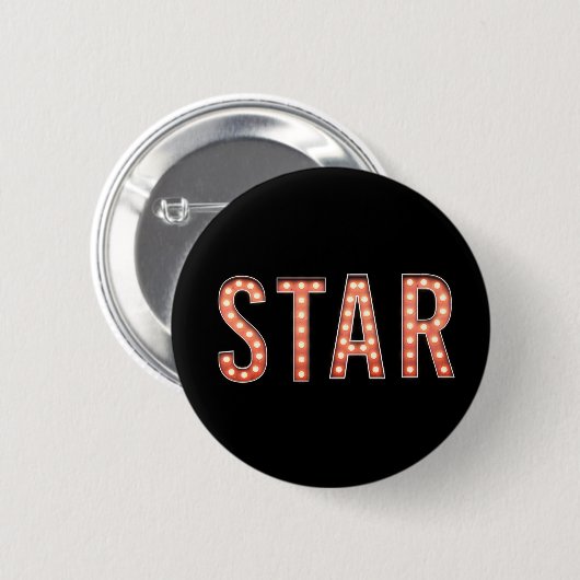 Badge Rond 5 Cm Éclairages STAR Marquee (Devant & derrière)