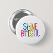 Badge Rond 5 Cm Éclat Coloré Brillante (Devant & derrière)