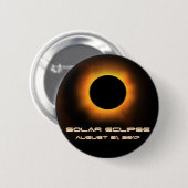 Badge Rond 5 Cm Éclipse solaire (Devant & derrière)