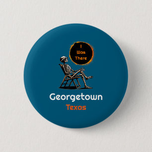 Badge Rond 5 Cm Éclipse solaire à Georgetown Texas