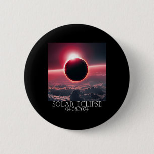 Badge Rond 5 Cm Éclipse solaire Avril 2024 04.08.24