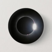 Badge Rond 5 Cm Éclipse solaire totale 8 avril 2024 (Devant)