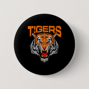 Badge Rond 5 Cm École de football Tigers Sports Jour de match en d