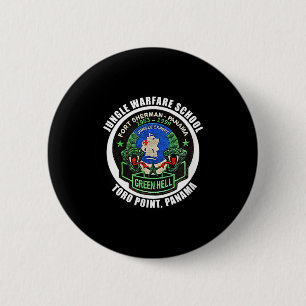 Badge Rond 5 Cm École de guerre de la jungle Fort Sherman Toro Poi