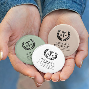 Badge Rond 5 Cm École de soins infirmiers de la RN personnalisée É