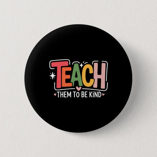 Badge Rond 5 Cm École d'enseignant mignonne (Devant)