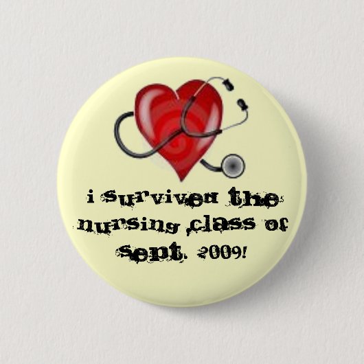 BADGE ROND 5 CM ÉCOLE D'INFIRMIÈRES DE SURVIE (Devant)