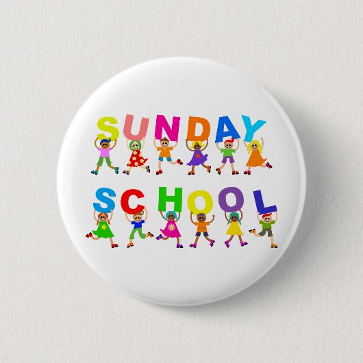 Badge Rond 5 Cm École du dimanche (Devant)