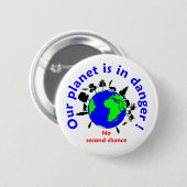 Badge Rond 5 Cm écologie (Devant & derrière)