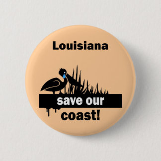 Badge Rond 5 Cm Économies de la Louisiane notre côte