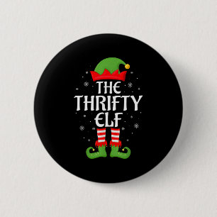 Badge Rond 5 Cm Économique Elf Xmas Famille Correspondant Elf Squa