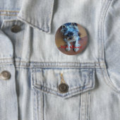 Badge Rond 5 Cm Écorce Obama ! (En situation)