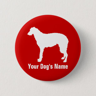 Badge Rond 5 Cm Écossais Deerhound Rechercher テ accéder à la cause
