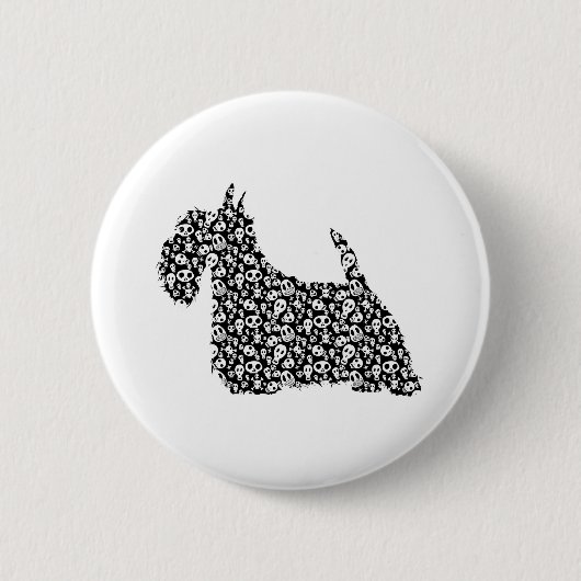 Badge Rond 5 Cm Écossais Terrier (Devant)