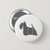 Badge Rond 5 Cm Écossais Terrier (Devant & derrière)