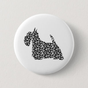 Badge Rond 5 Cm Écossais Terrier