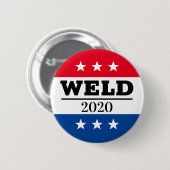 Badge Rond 5 Cm Écran électoral de Weld 2020 (Devant & derrière)