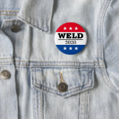 Badge Rond 5 Cm Écran électoral de Weld 2020 (En situation)