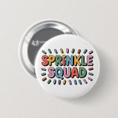 Badge Rond 5 Cm Écrasage | Saupoudrer bébé (Devant & derrière)