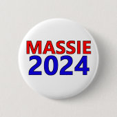 Badge Rond 5 Cm Écrire dans Rep.Thomas Massie pour Président 2024 (Devant)