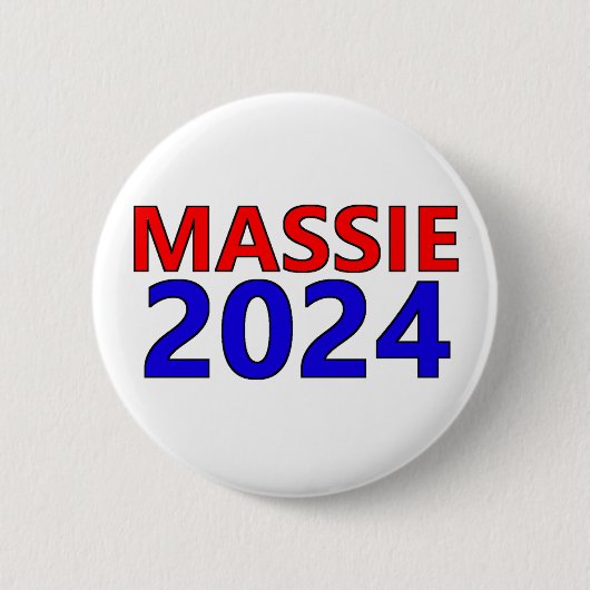 Badge Rond 5 Cm Écrire dans Rep.Thomas Massie pour Président 2024 (Devant)