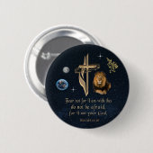 Badge Rond 5 Cm Écriture chrétienne (Devant & derrière)
