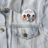 Badge Rond 5 Cm Écriture de chanteurs afro-américains (En situation)