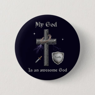 Badge Rond 5 Cm Écriture Sainte