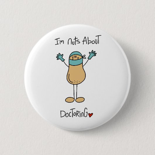 Badge Rond 5 Cm Écrous au sujet de T-shirts et de cadeaux de (Devant)