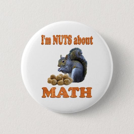 Badge Rond 5 Cm Écrous au sujet des maths (Devant)