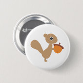 Badge Rond 5 Cm Écureuil (Devant & derrière)