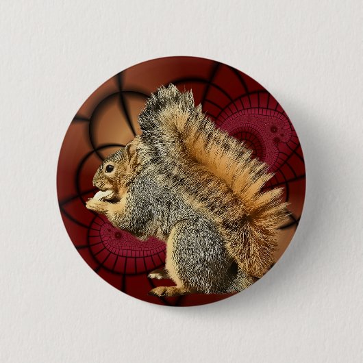 BADGE ROND 5 CM ÉCUREUIL (Devant)