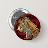 BADGE ROND 5 CM ÉCUREUIL (Devant & derrière)