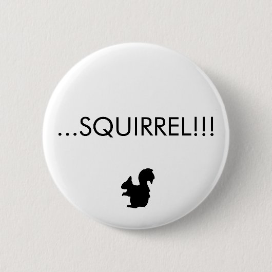 Badge Rond 5 Cm … ÉCUREUIL ! ! ! Bouton (Devant)
