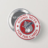 Badge Rond 5 Cm Écureuil de Rally (Devant & derrière)