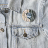 Badge Rond 5 Cm Écureuil gris - Sciurus carolinensis (En situation)