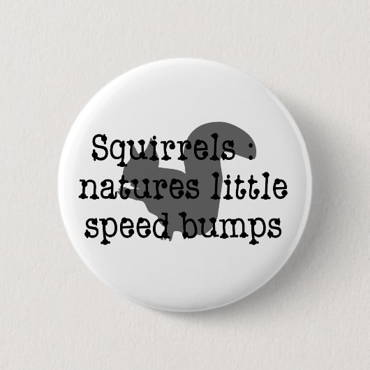 Badge Rond 5 Cm Écureuils : Natures peu de Speedbumps (Devant)