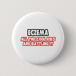 Badge Rond 5 Cm Eczéma...Enfants Cool