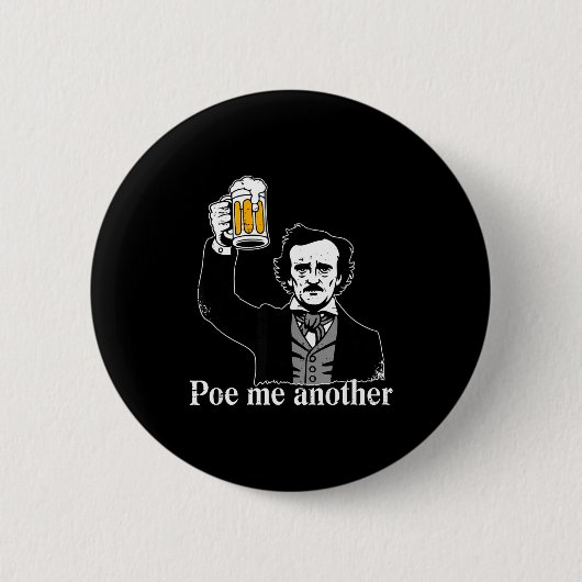 Badge Rond 5 Cm Edgar Allan E Me Another Raven Nevermore Gothic Gi (Devant)