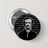 Badge Rond 5 Cm Edgar Allan Poe (Devant & derrière)
